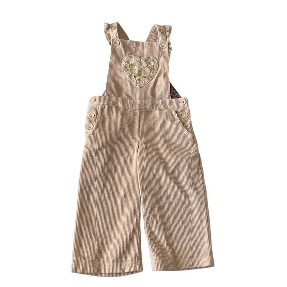 Mini Boden play corduroy heart overalls - Picture 1 of 10